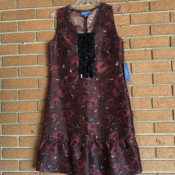 🥀SIMPLY VERA VERA WANG🥀RED ROSE SEQUIN DRESS🥀 - Picture 2 of 12